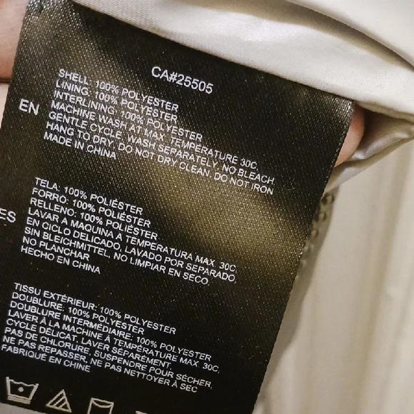 Women's Gray Puffer Coat with Faux Fur Hood - Picture 10 of 10